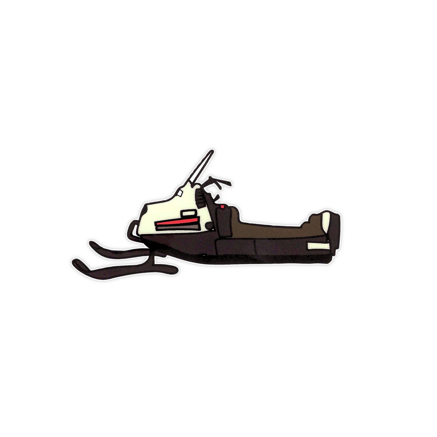 White &amp; Black Evinrude Sticker