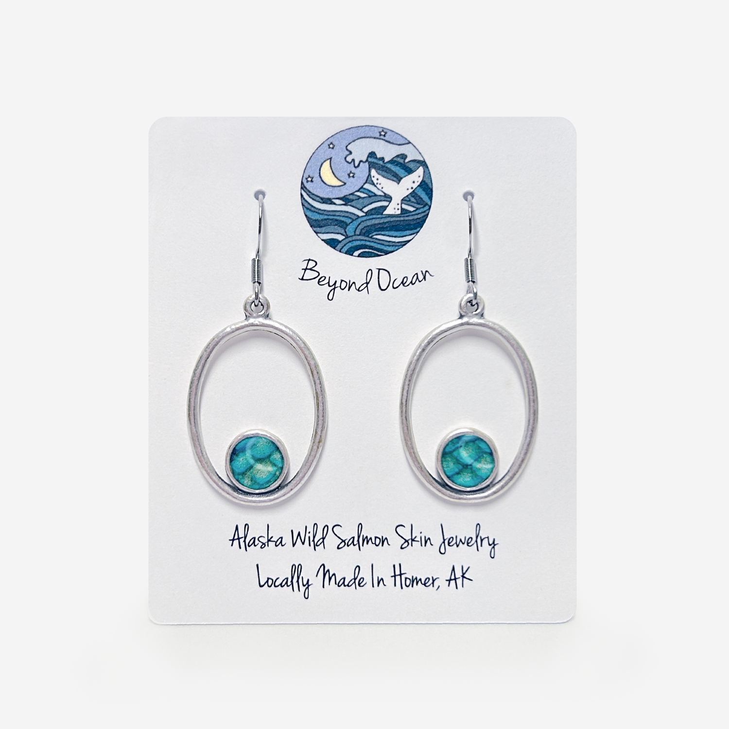 Oval Drop Earrings