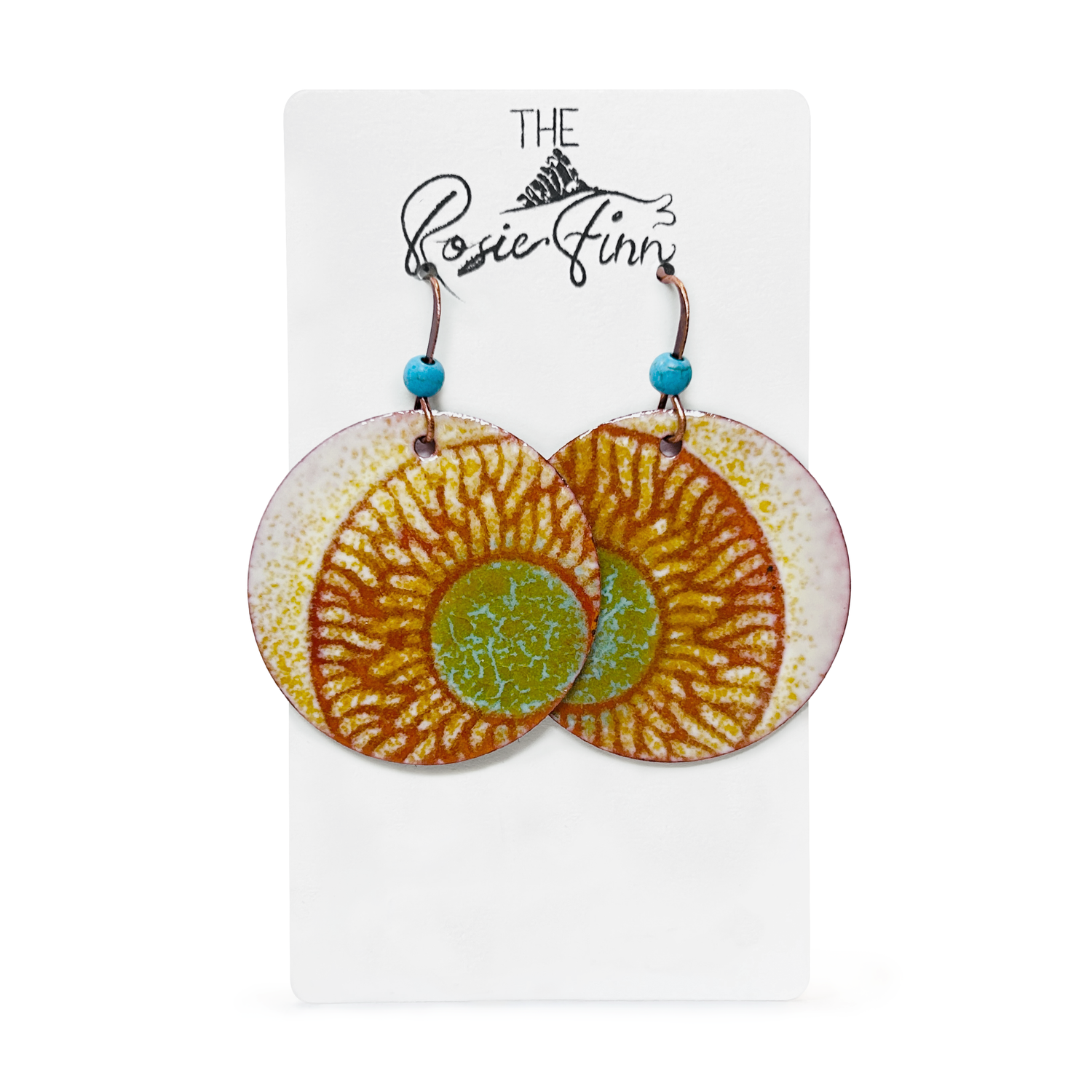 Enamel Earrings | Sun Flowers