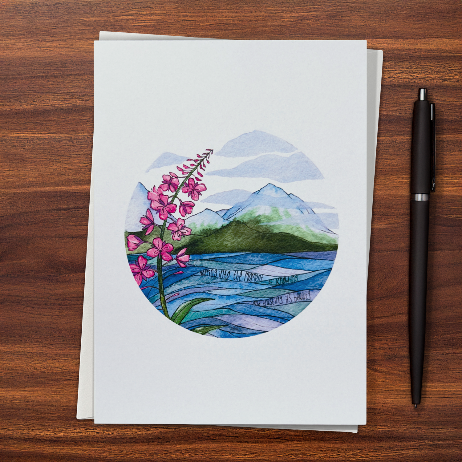 Tapping into the Moment Greeting Card