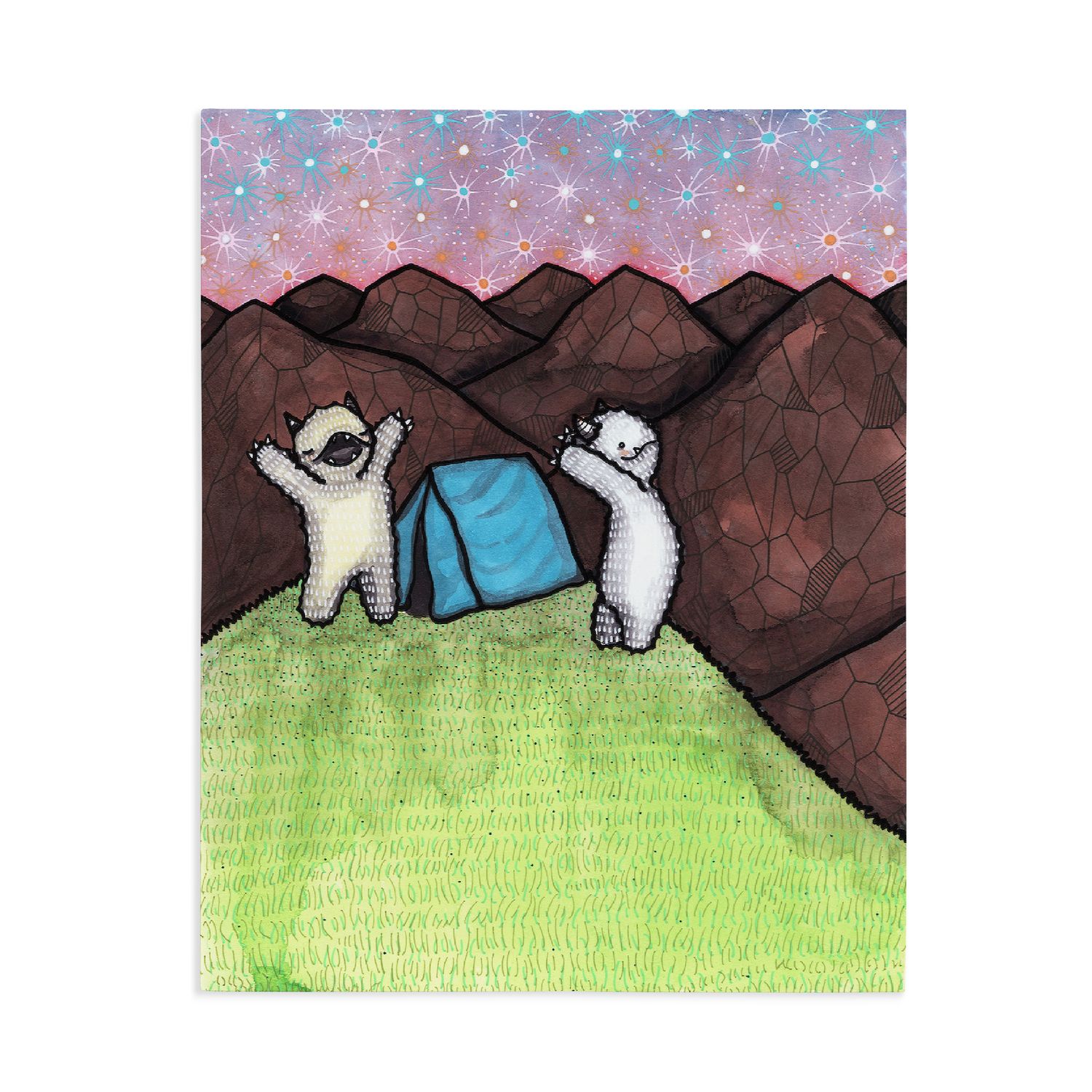 Print 8x10 | Camping Yetis