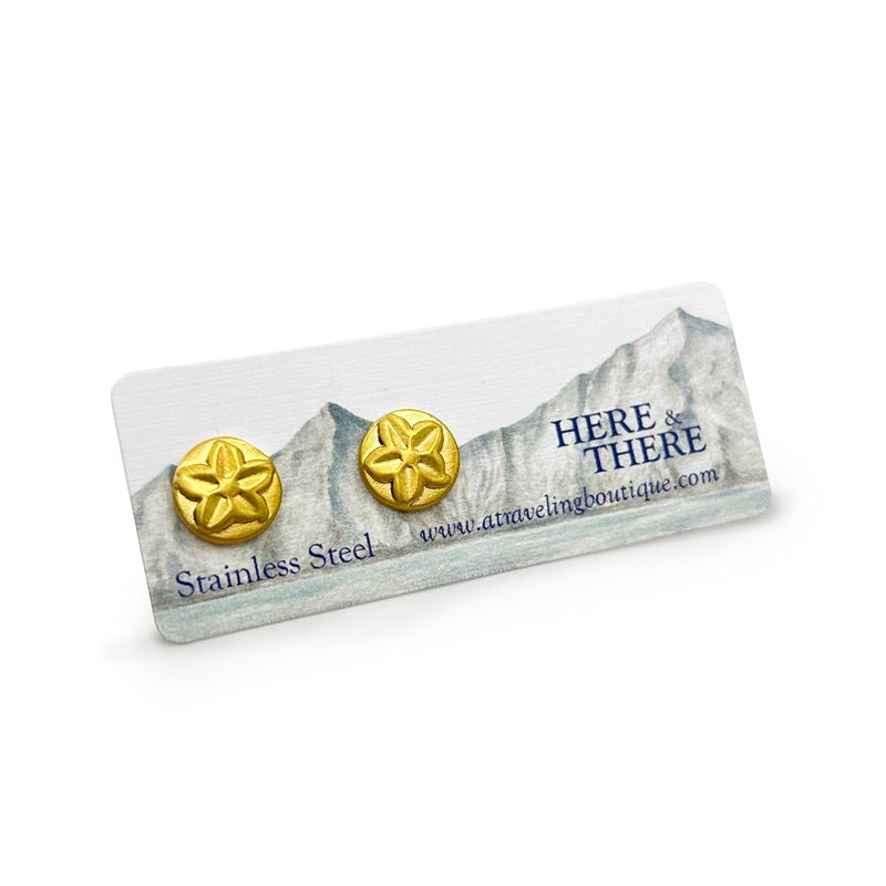 Stainless Steel Forget-Me-Not Studs