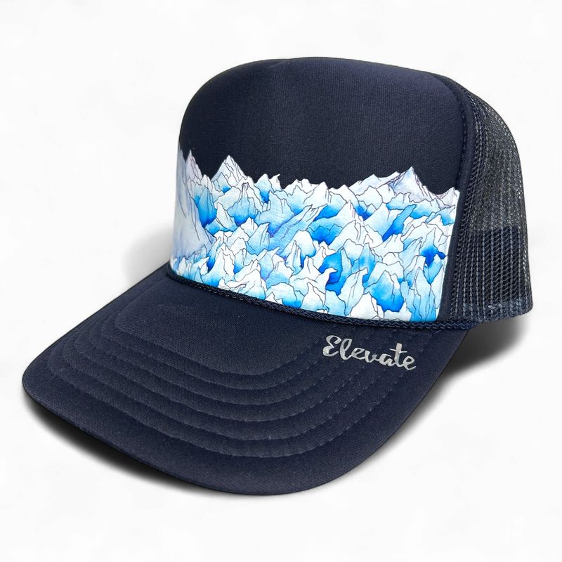 Glacier Trucker Hat | Navy (W)