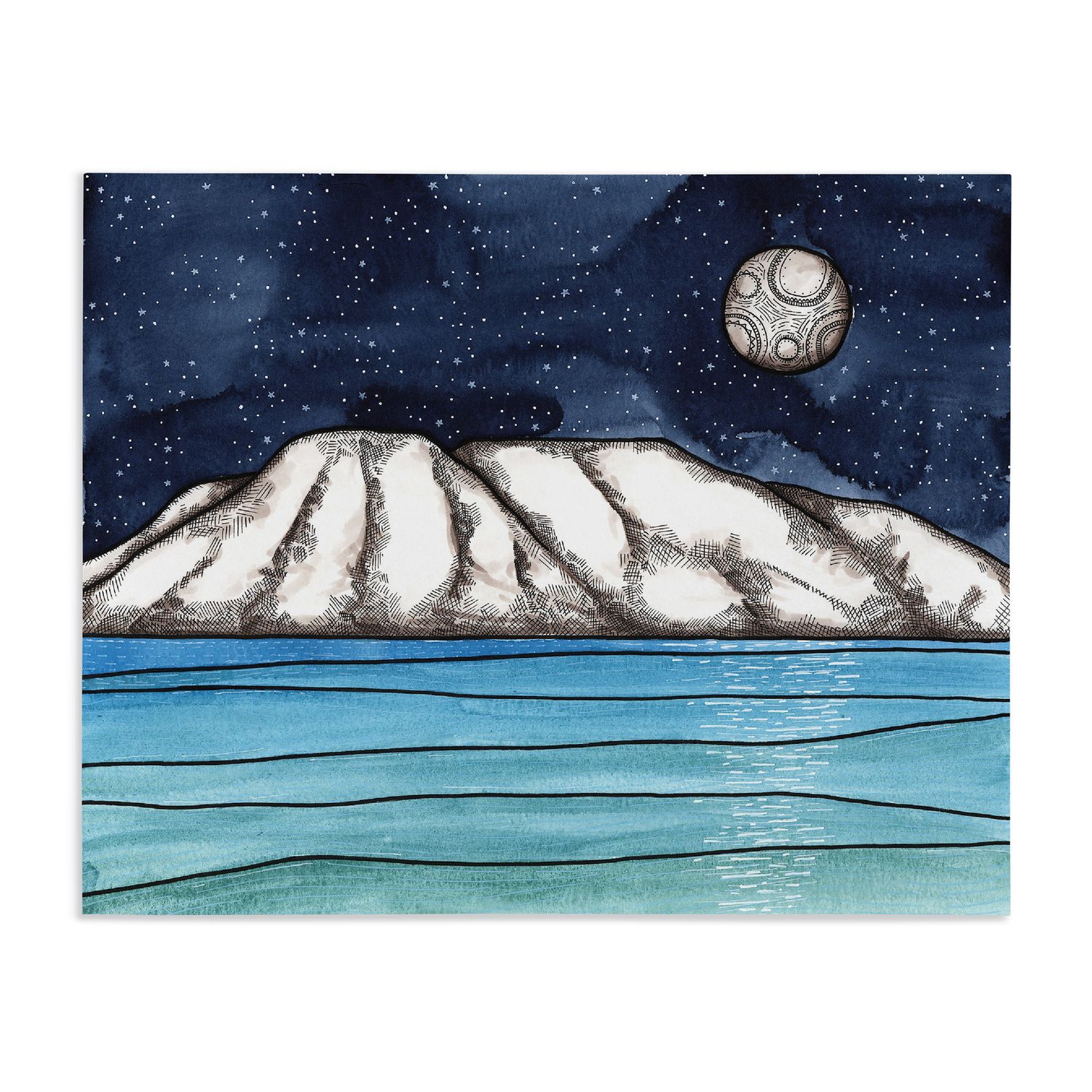 Print 8x10 | Susitna by Moonlight