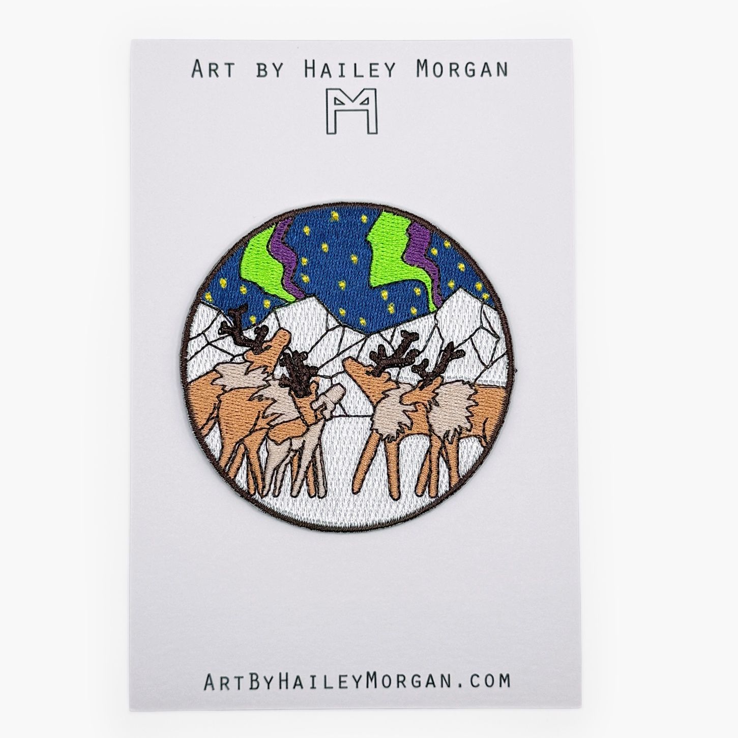 Caribou Nights Iron-On Patch