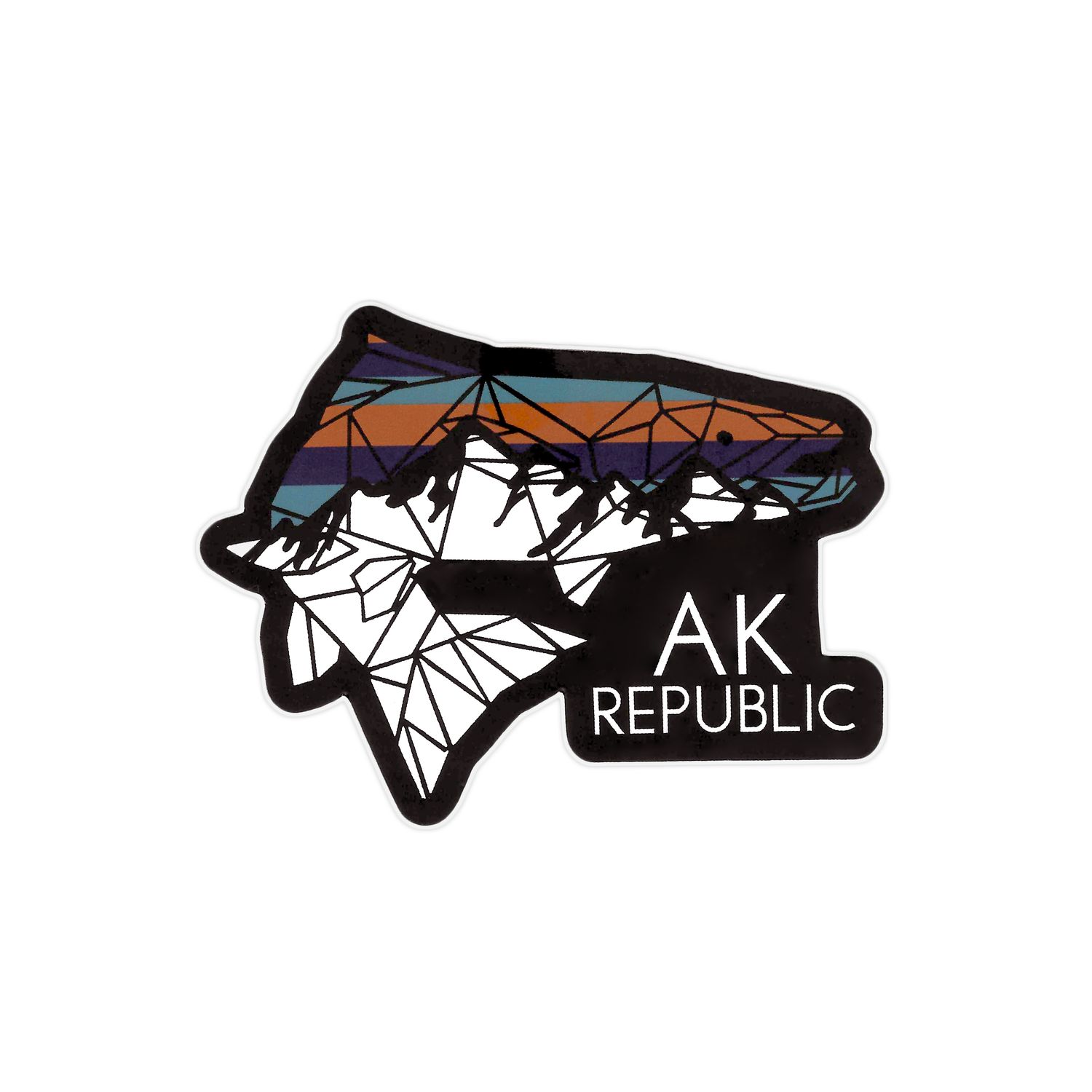 Sunset Salmon Sticker