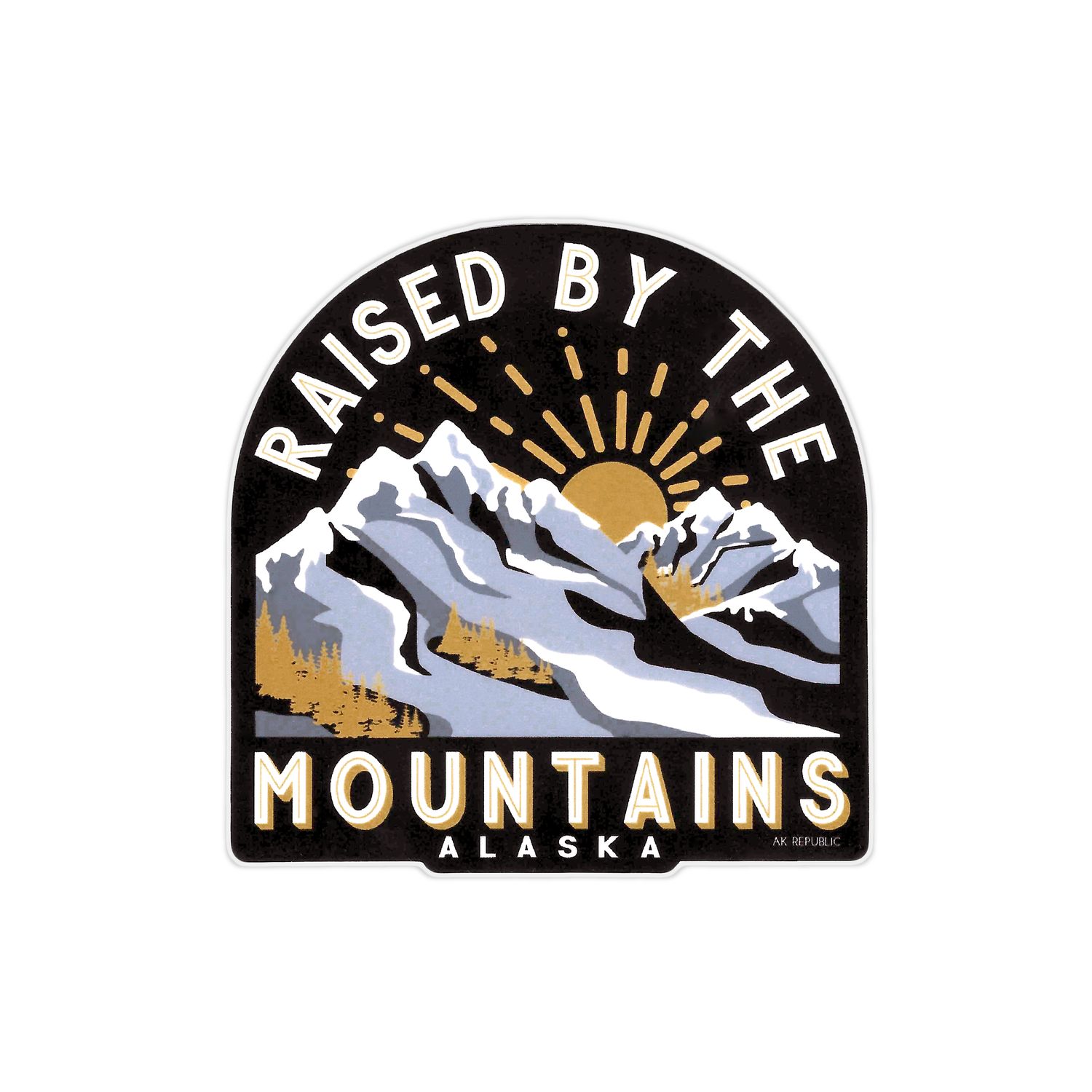 Raised by the Mountains Sticker