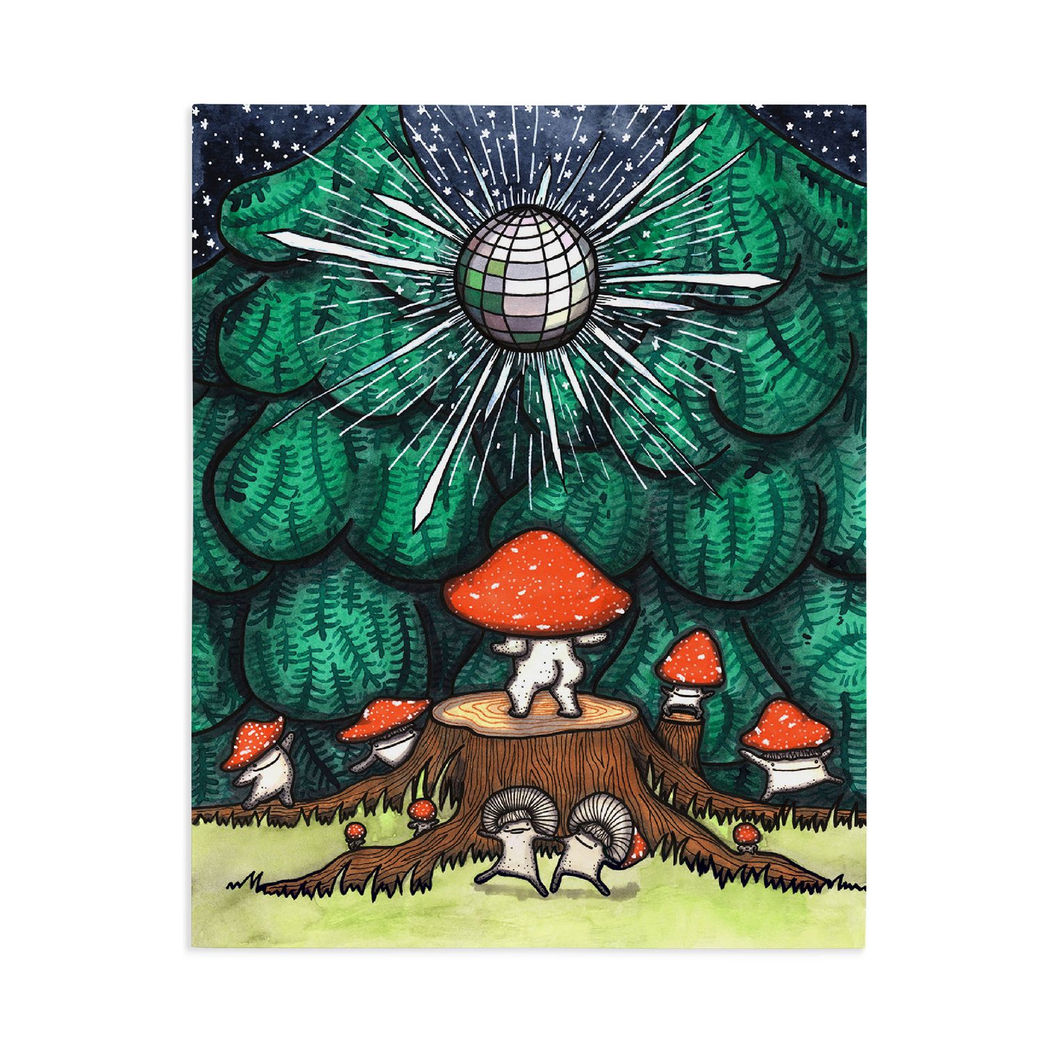 Print 8x10 | Forest Disco