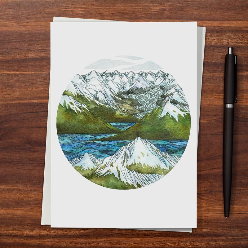 Finding the Middle Way Greeting Card