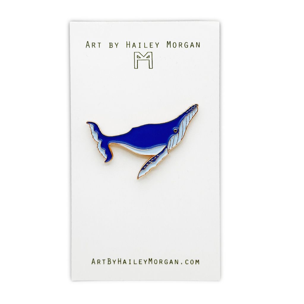 Humpback Whale Enamel Pin