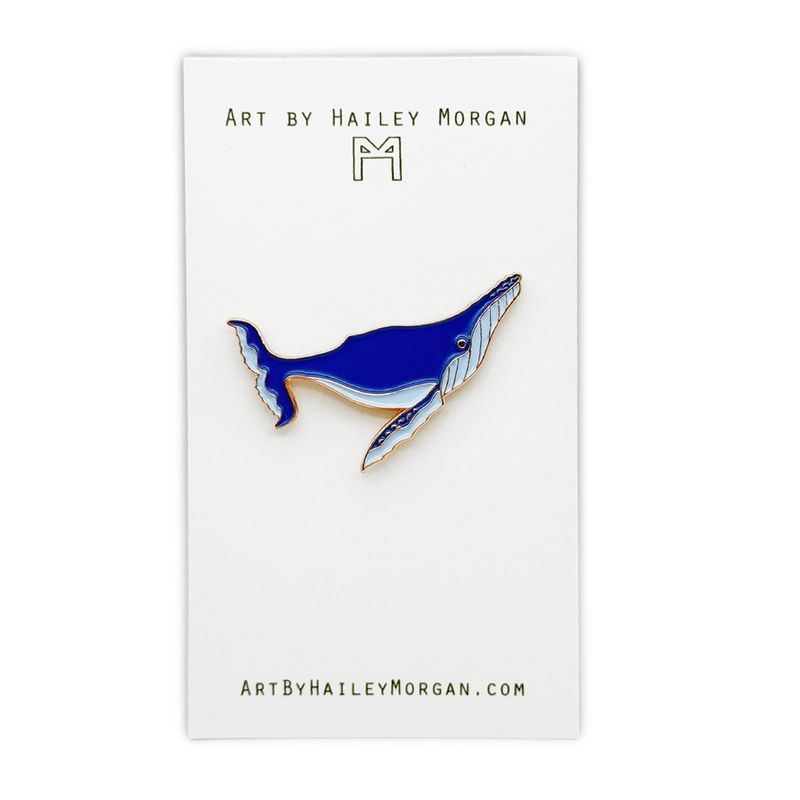 Humpback Whale Enamel Pin