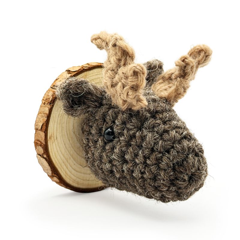 Crochet Moose Magnet