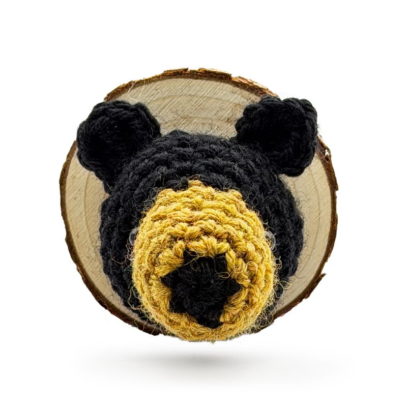Crochet Black Bear Magnet