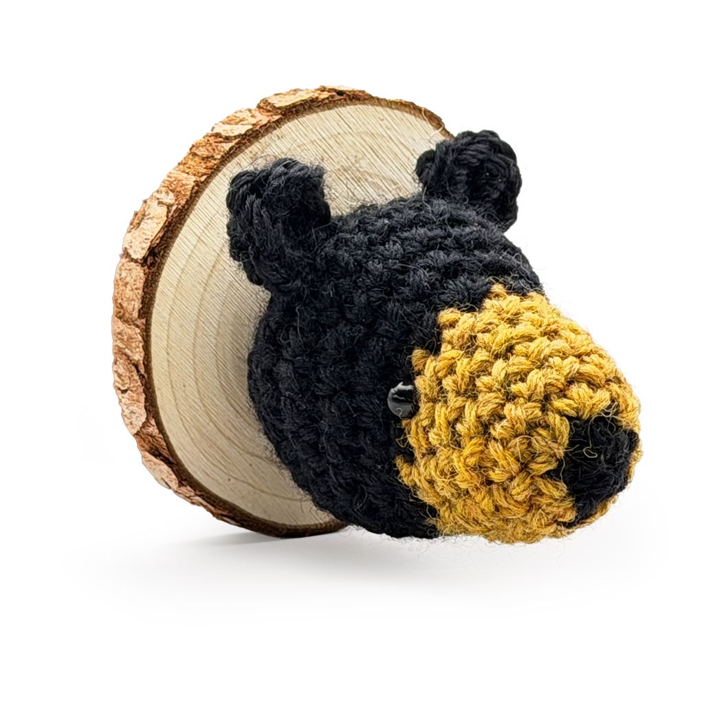 Crochet Black Bear Magnet