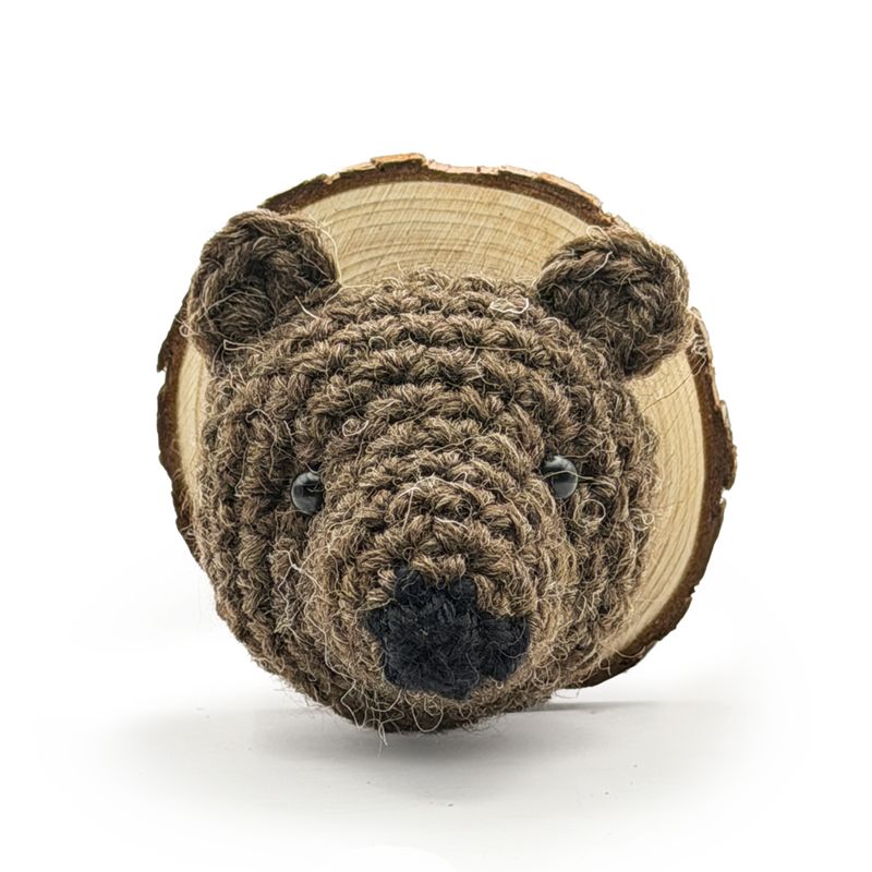 Crochet Brown Bear Magnet