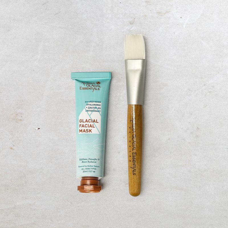 Glacial Facial Mask + Brush Kit