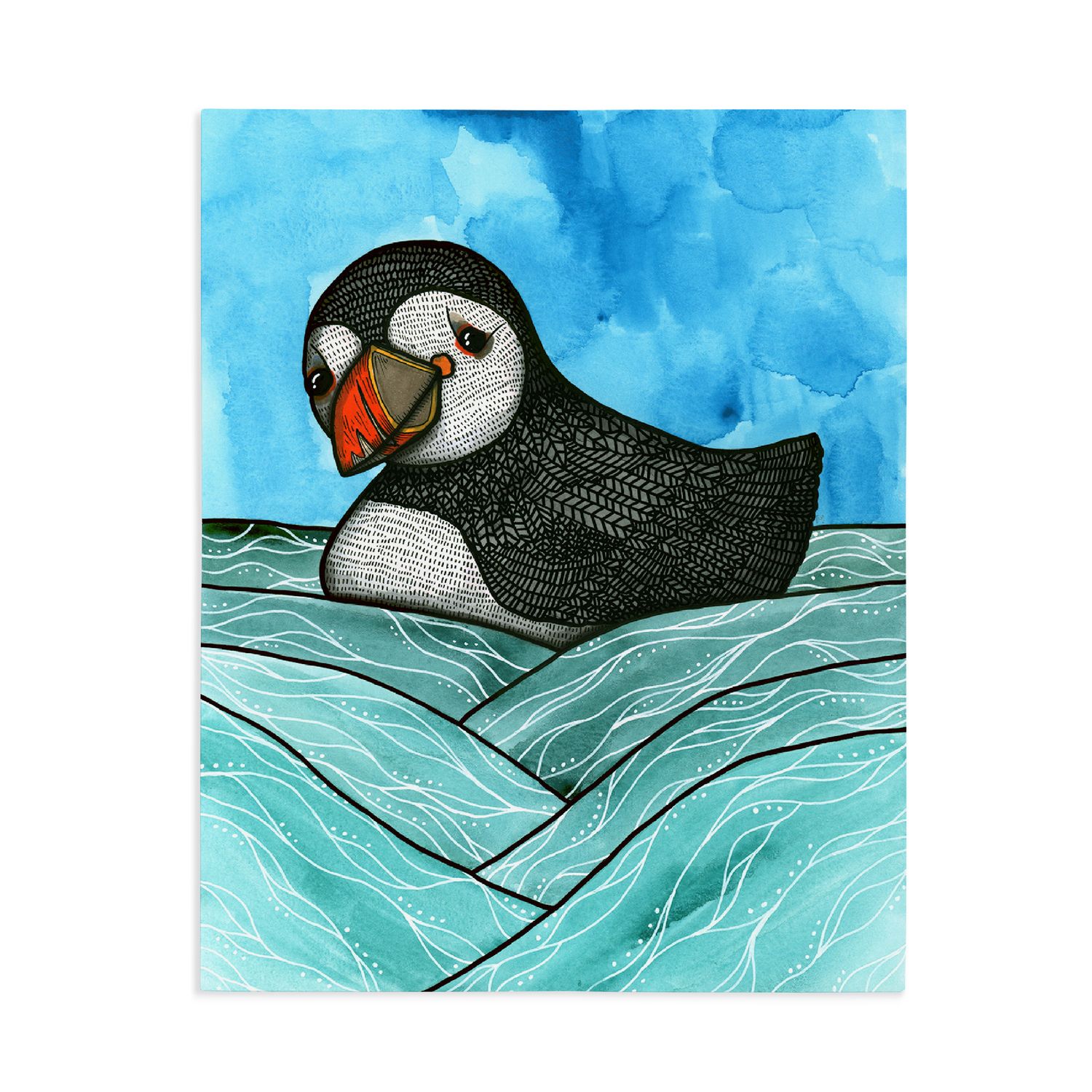 Print 8x10 | Puffin Float