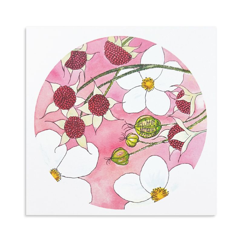 Print 9x9 | Delighting in Temporary Perfection (W)