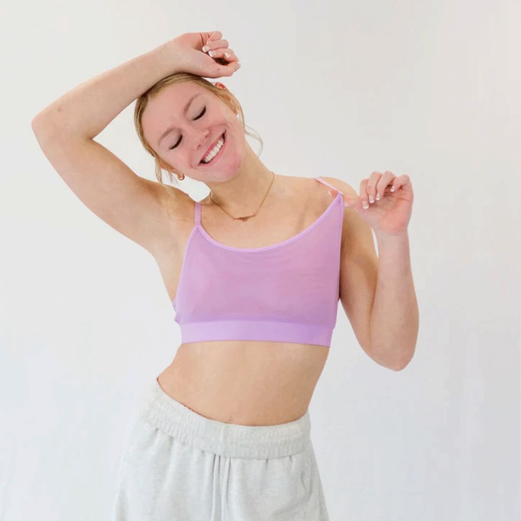 Frosted Lilac Mesh Bra