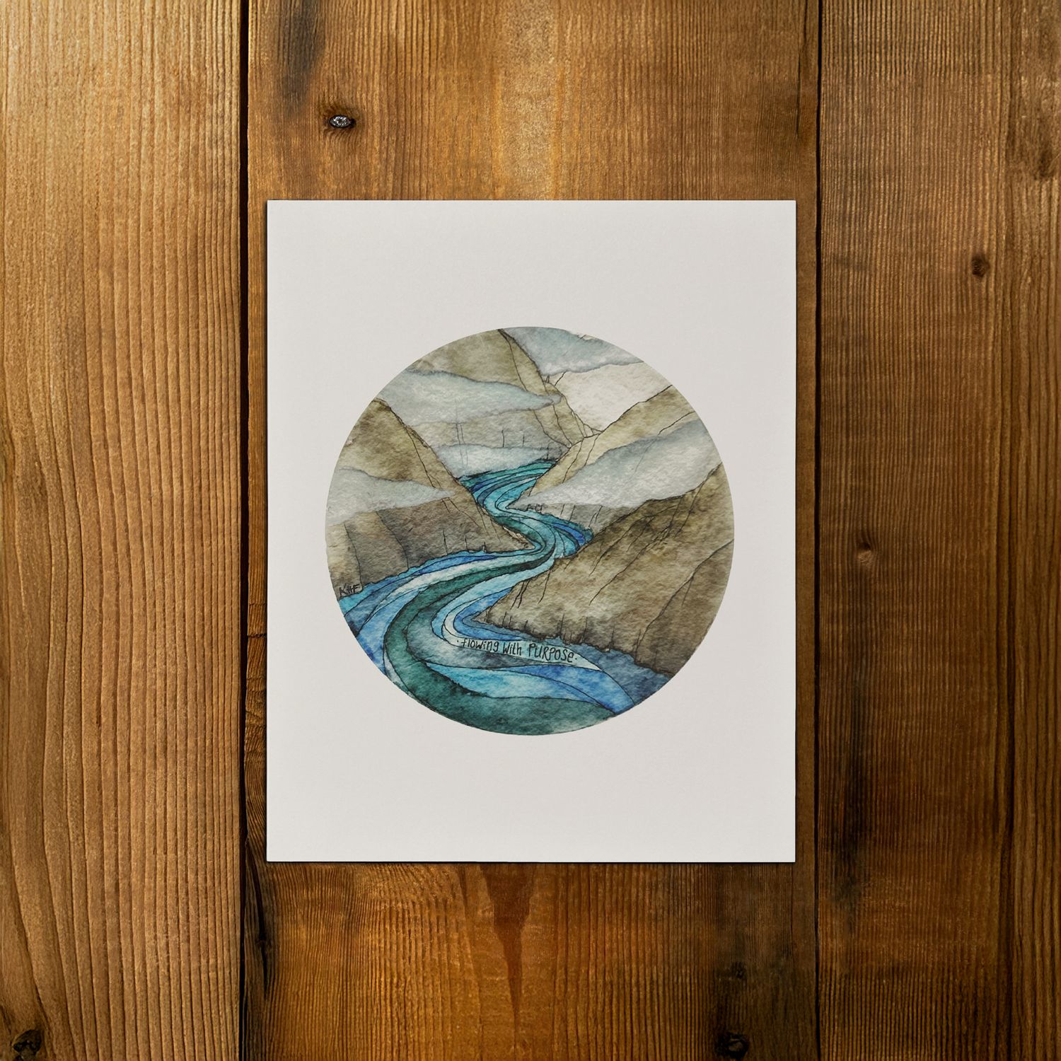 Giclee Print 8x10 | Flowing With Purpose (W)