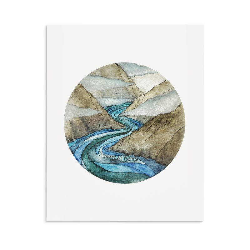 Giclee Print 8x10 | Flowing With Purpose (W)