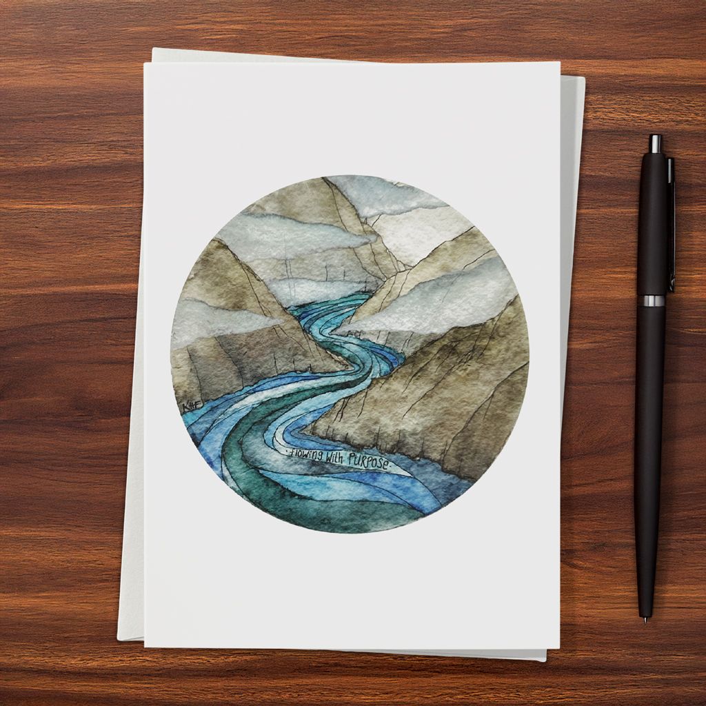 Flowing with Purpose Greeting Card