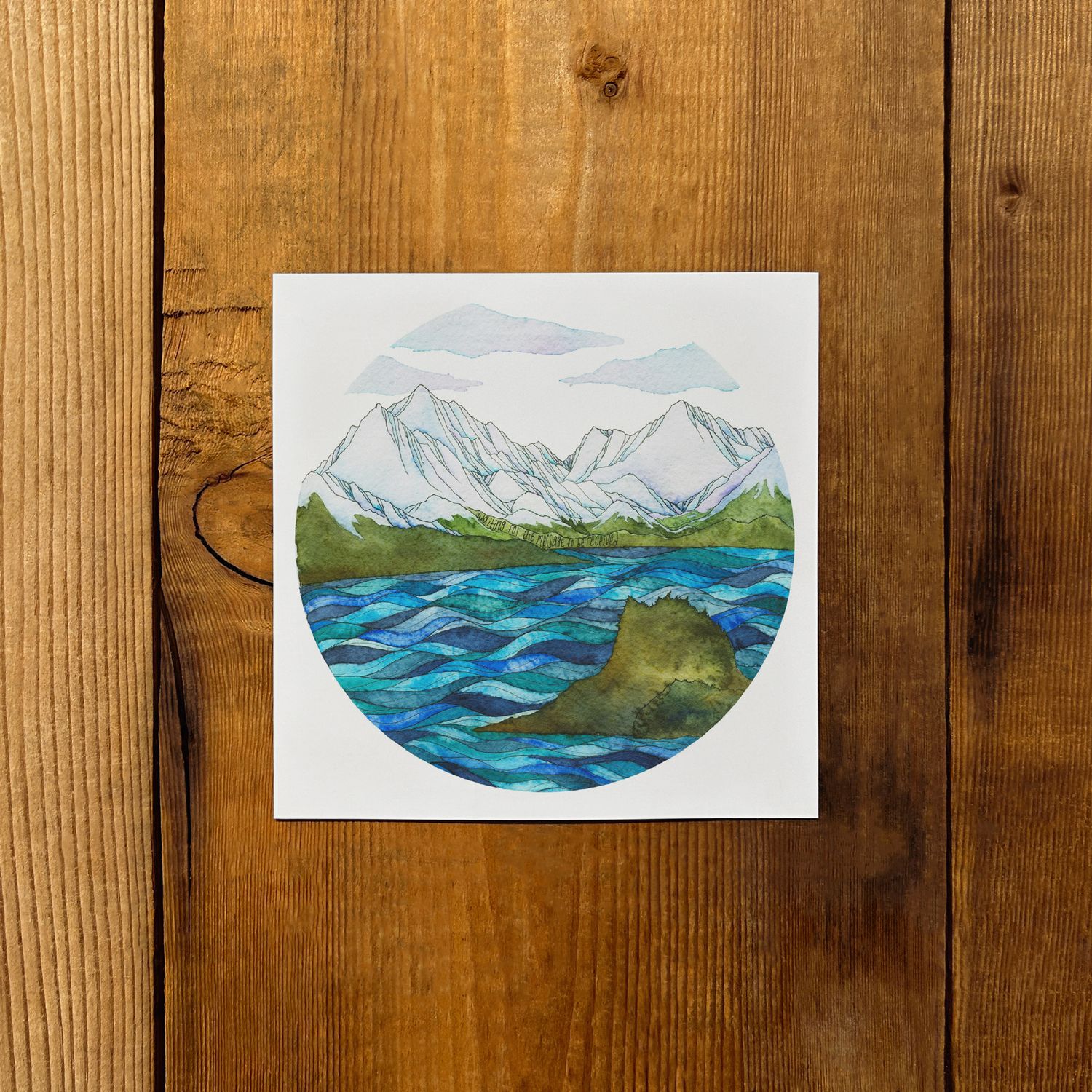 Giclee Print 6x6 | Waiting for the Message (W)