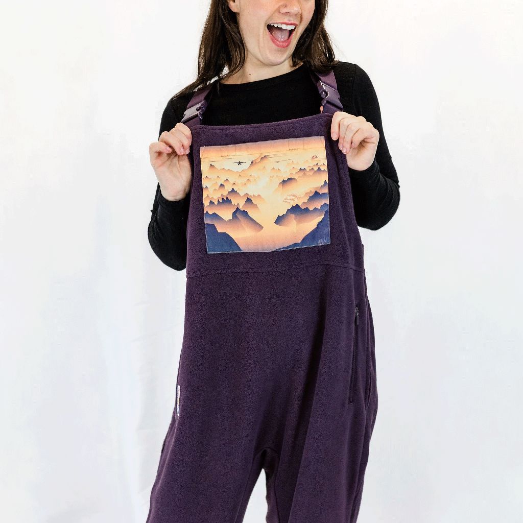 Spread Your Wings Fleece Overalls