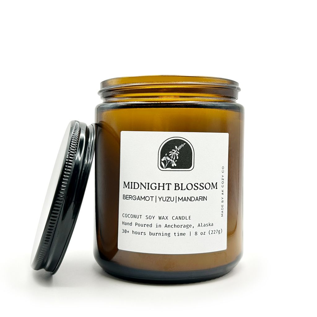 Midnight Blossom Candle