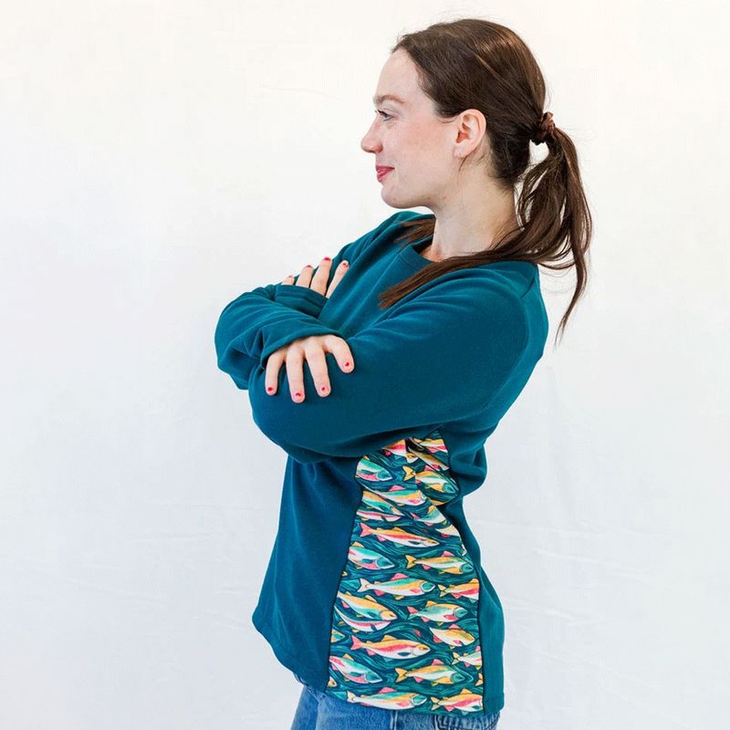 Wild Salmon Run Crewneck