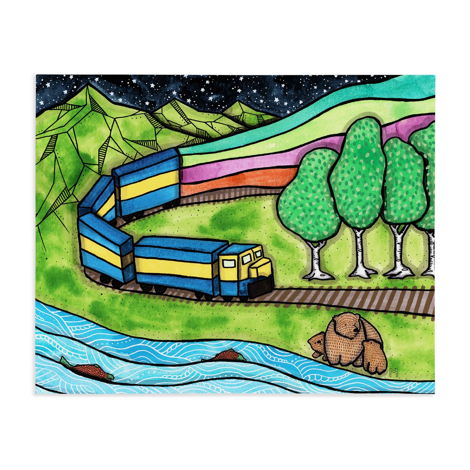 Print 8x10 | Alaska Train