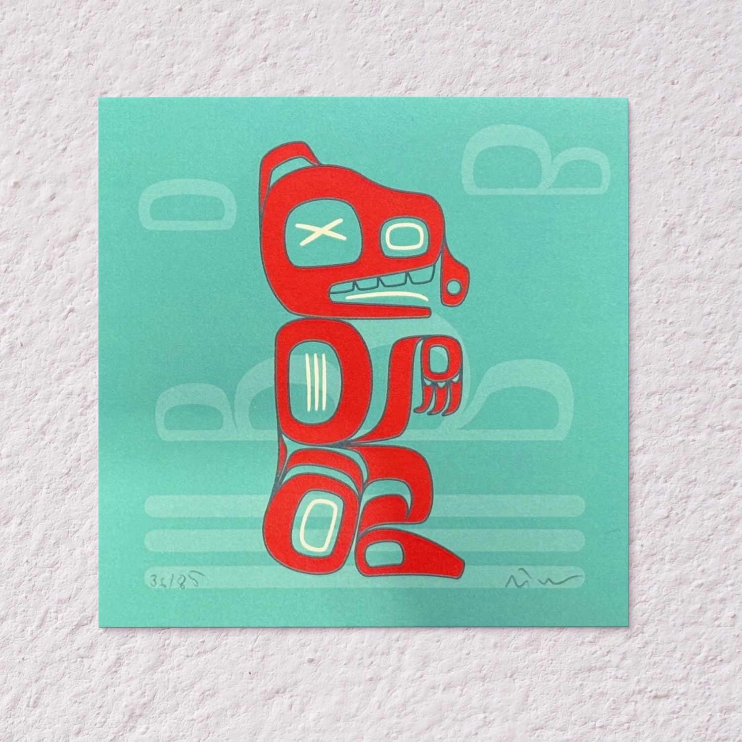 Print 4x4 | Snotty Nose Bear