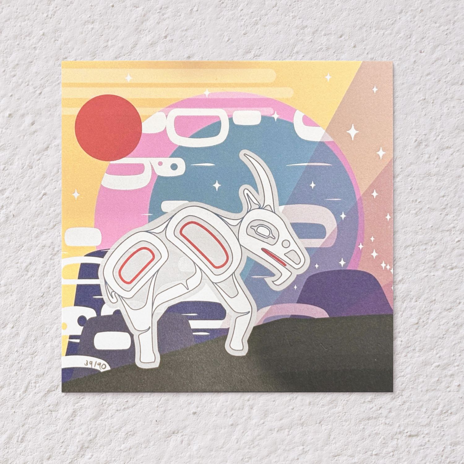 Print 4x4 | Mountain Goat
