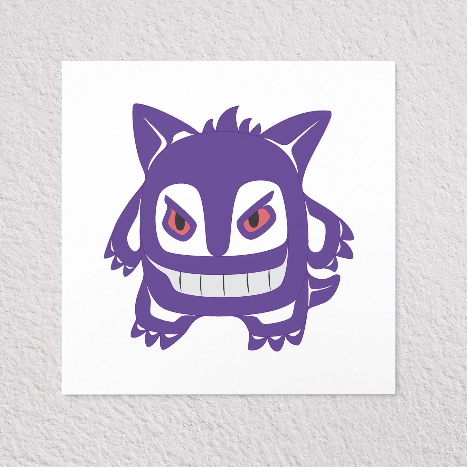 Giclée Print 8x8 | Gengar