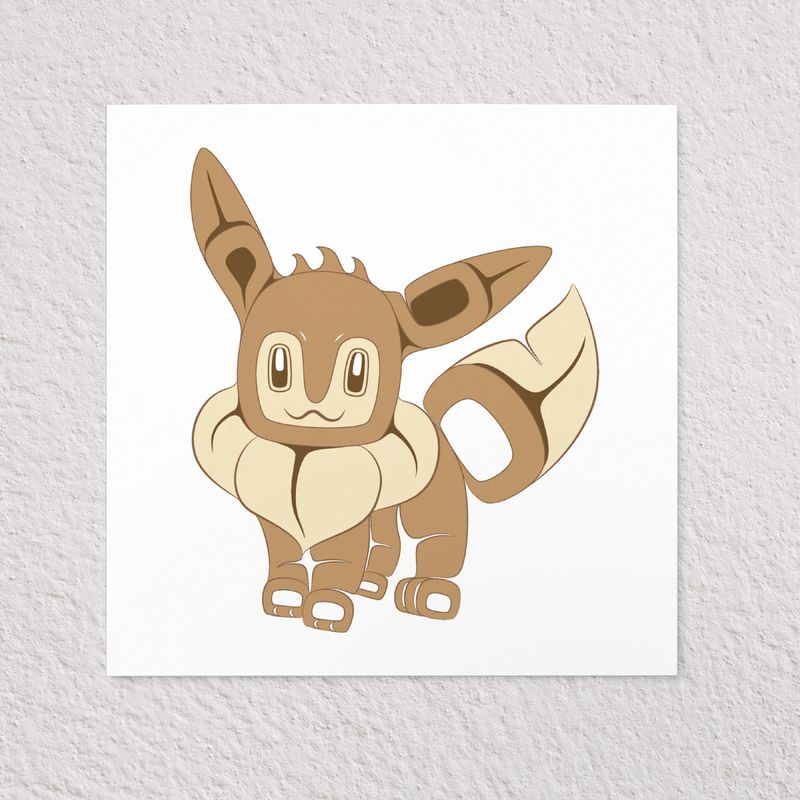 Giclée Print 8x8 | Eevee