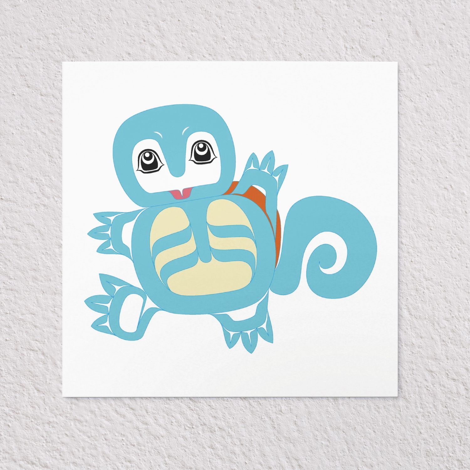 Giclée Print 8x8 | Squirtle