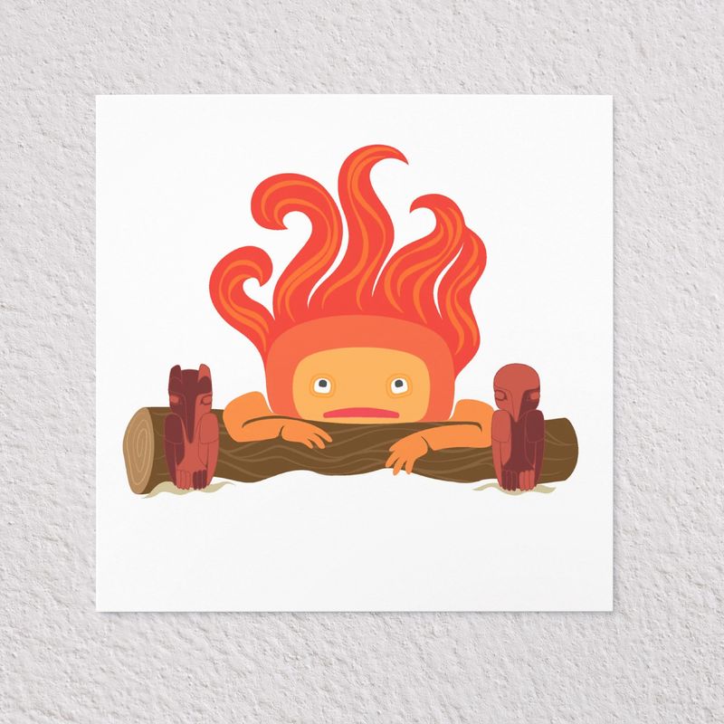 Giclée Print 8x8 | Calcifer