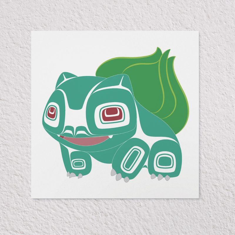 Giclée Print 8x8 | Bulbasaur