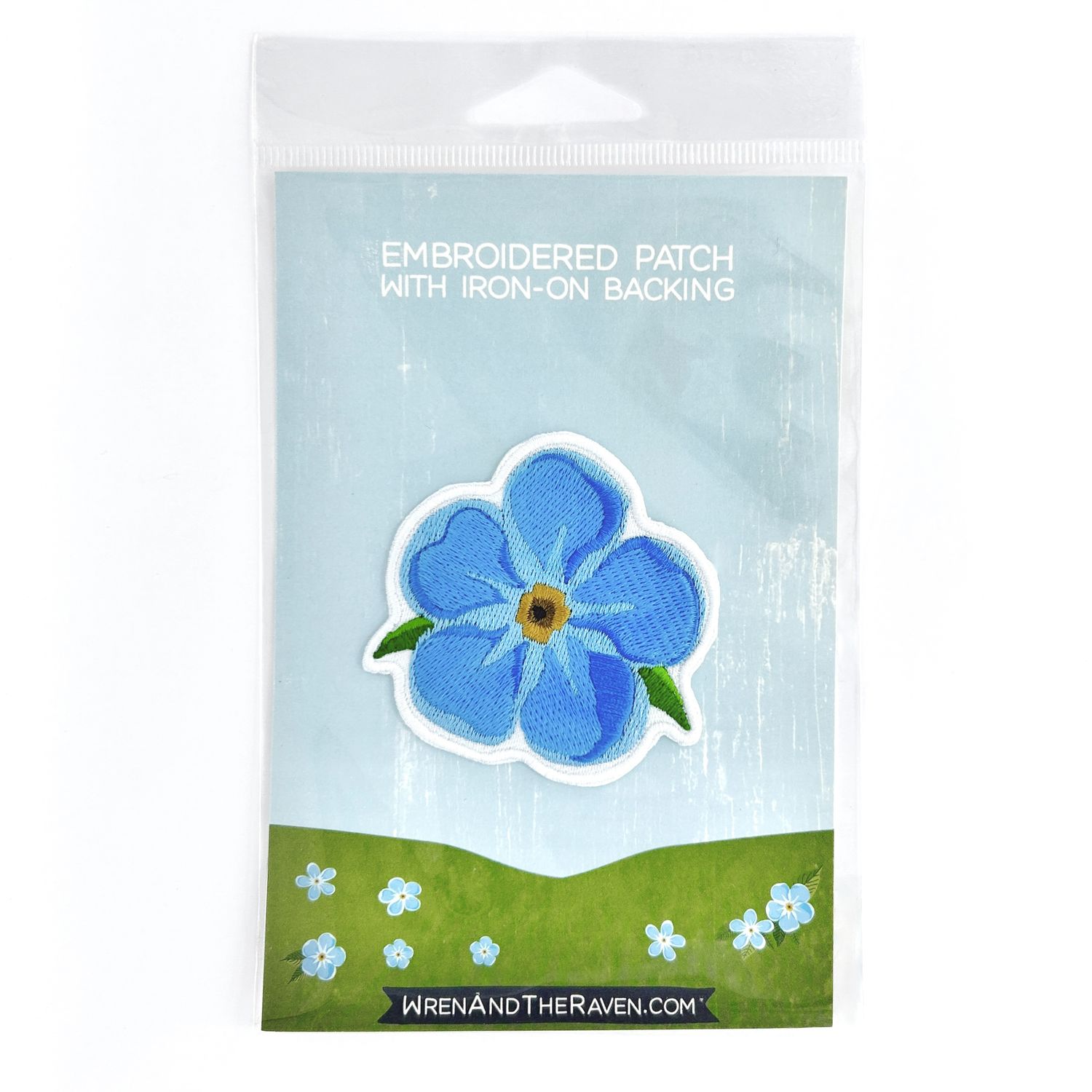 Forget-Me-Not Iron-On Patch