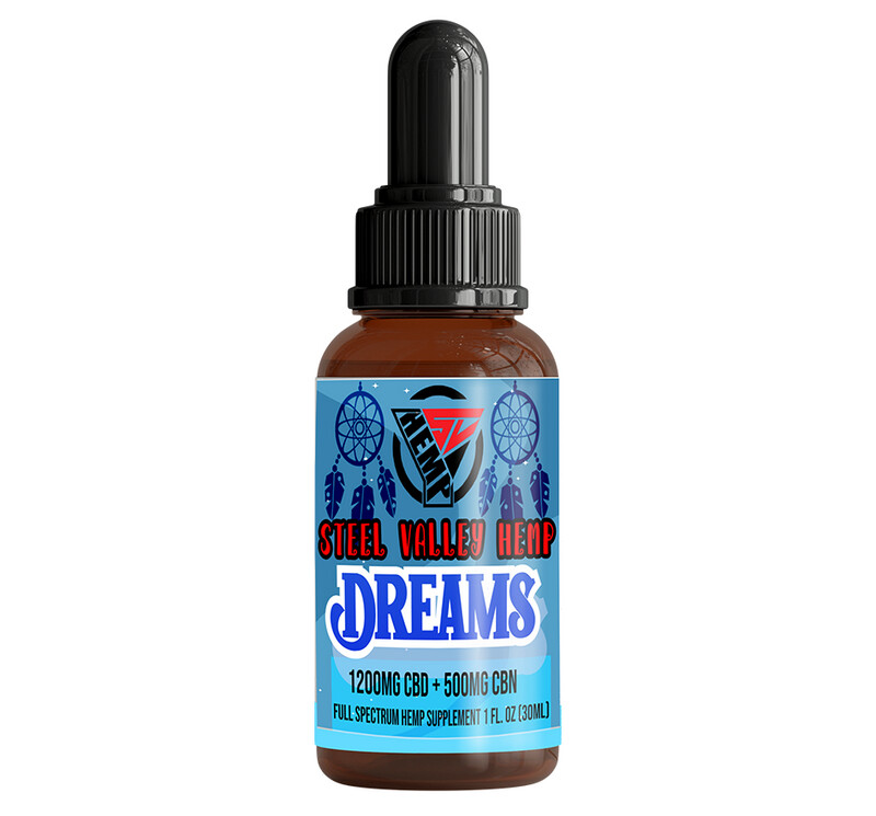 Steel Valley Hemp Tincture Dreams CBD/CBN