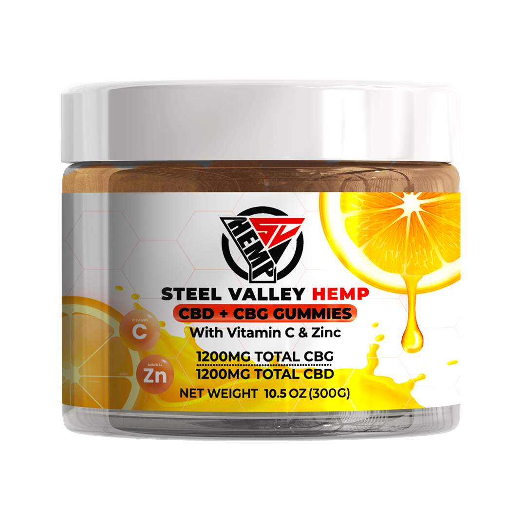 Steel Valley Hemp Gummies CBD/CBG + Vitamin C
