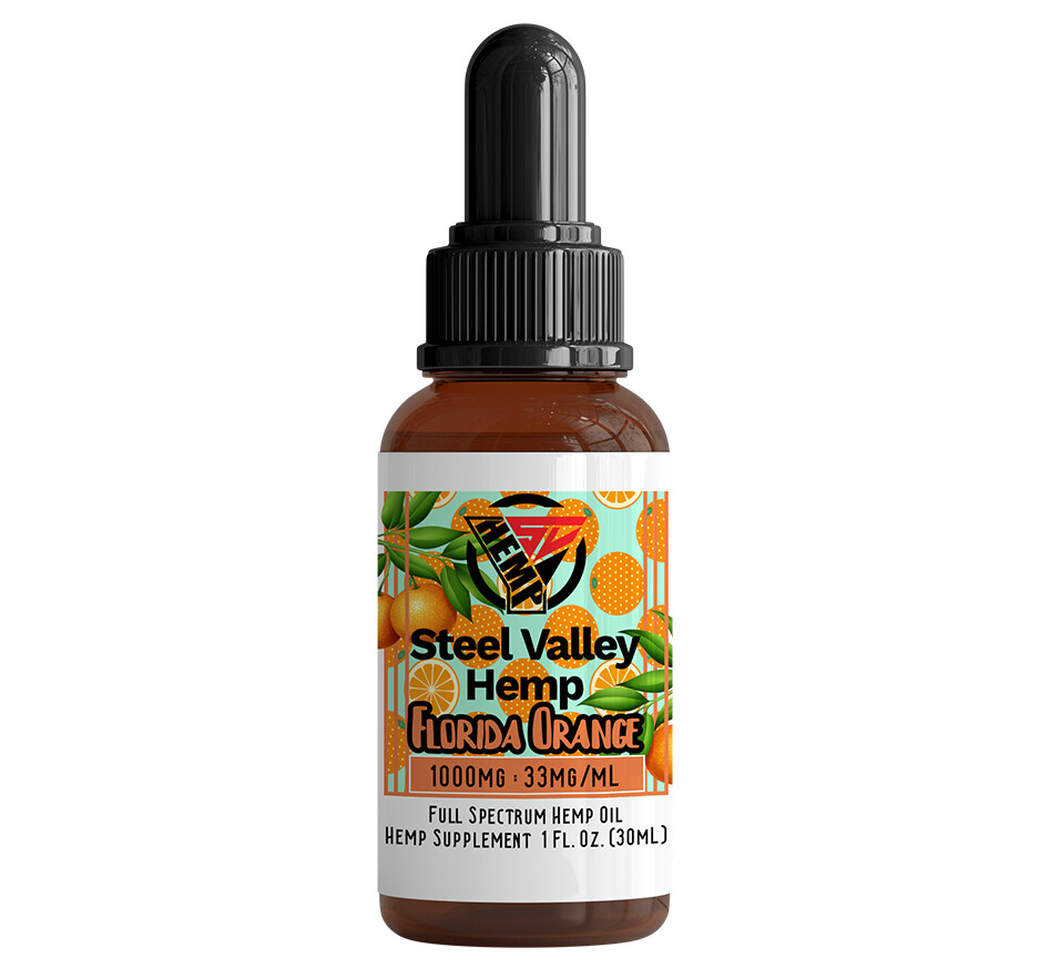 Steel Valley Hemp Tincture Orange 1000mg