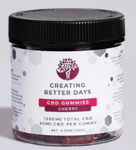 CBDays THC-Free Broad Spectrum CBD Gummies - Cherry Isolate