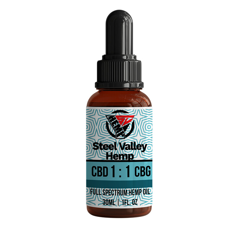 Steel Valley Hemp Tincture CBG:CBD 1200mg