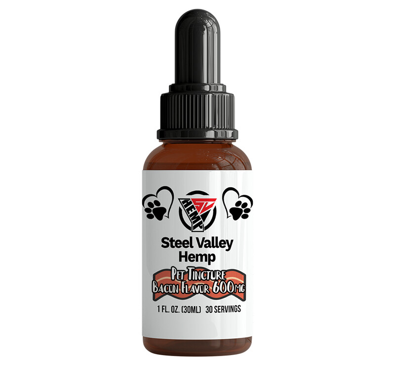 Steel Valley Hemp Pet Tincture Bacon 600mg