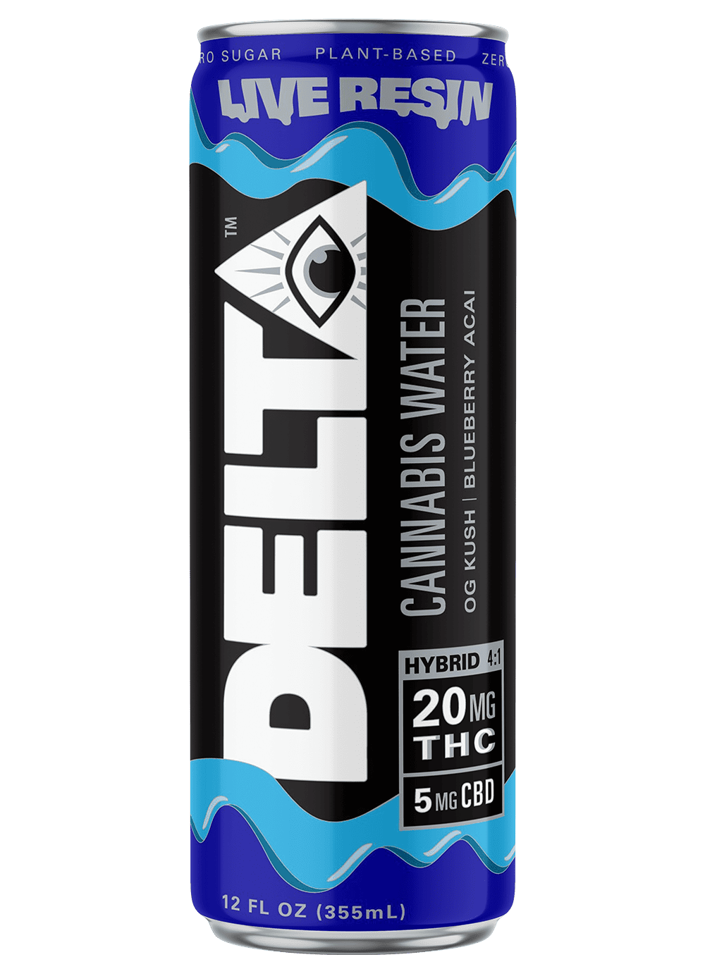 Drink Delta Hybrid Blueberry Acai Cannabis Water 20mg THC