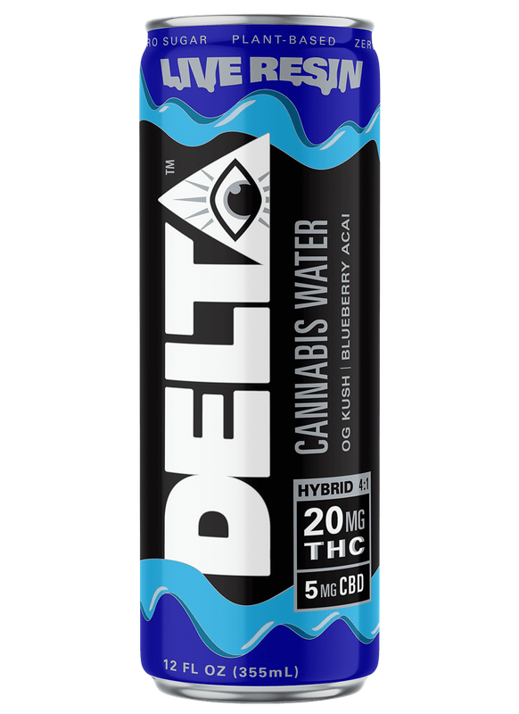 Drink Delta Hybrid Blueberry Acai Cannabis Water 20mg THC