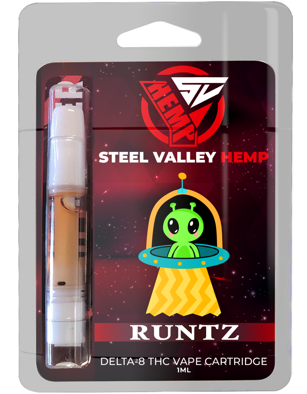 Steel Valley Hemp Delta 8 THC Vape Cartridge Hybrid - Runtz