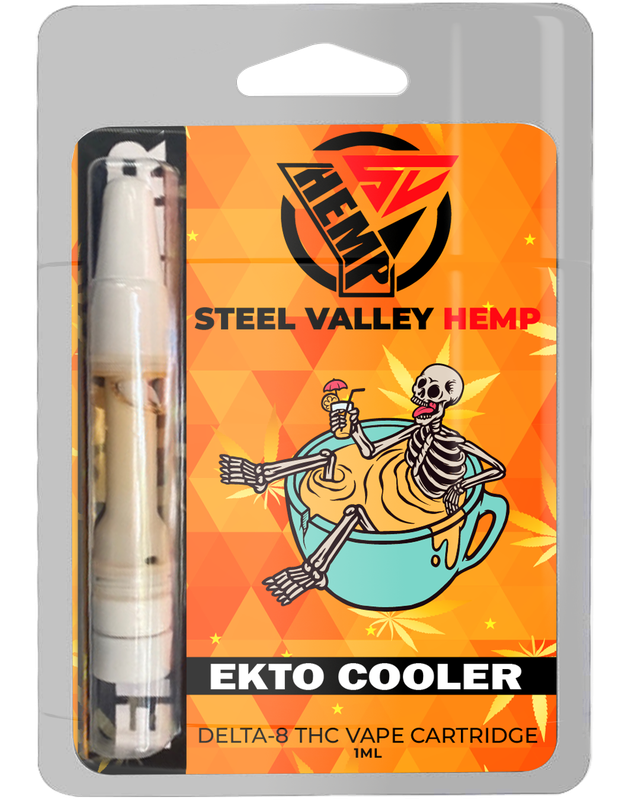 Steel Valley Hemp Delta 8 THC Vape Cartridge Hybrid - Ekto Cooler