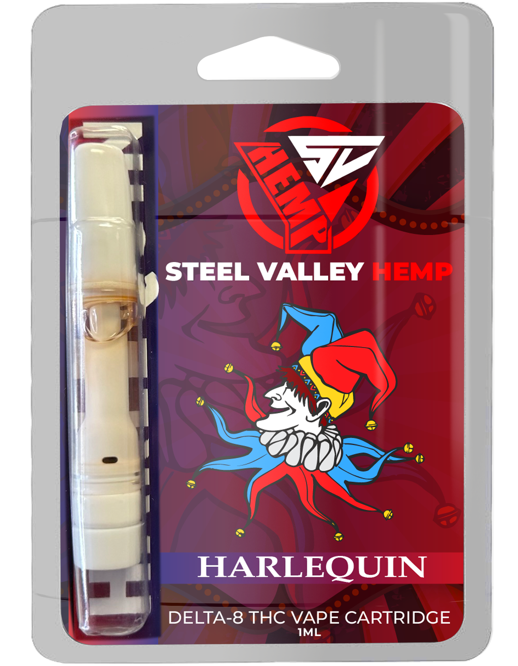 Steel Valley Hemp Delta 8 THC Vape Cartridge Sativa - Harlequin
